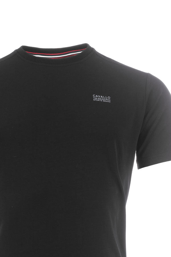 CAVAL COTTON R-NECK black / XXL