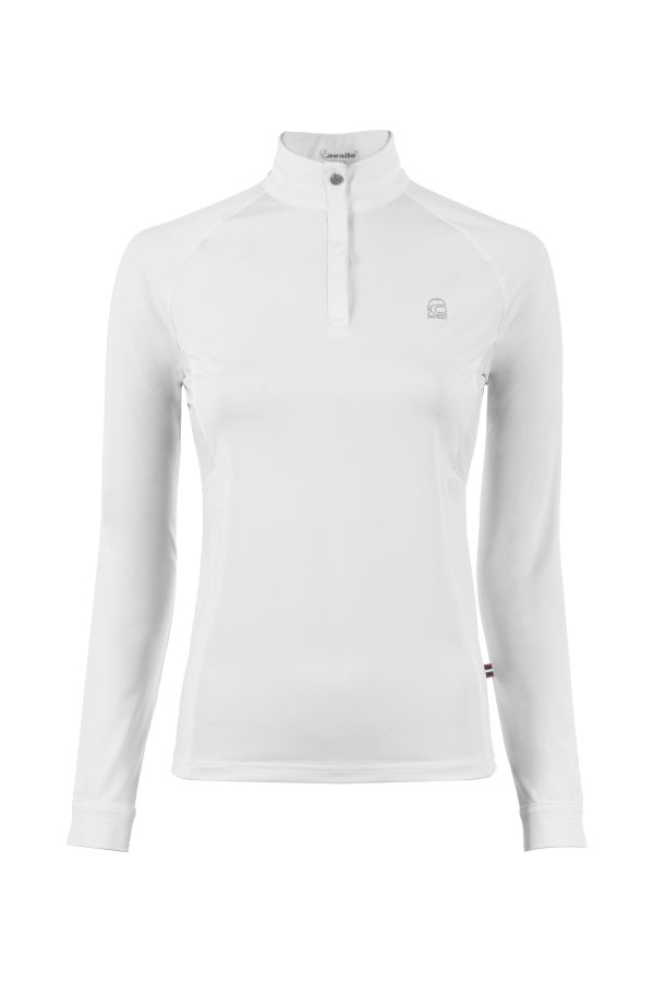 CAVAL UV-PROTECTION HALFZIP SHIRT WHITE / 32