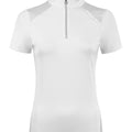 Sporty competition shirt made of functional jersey with stand-up collar