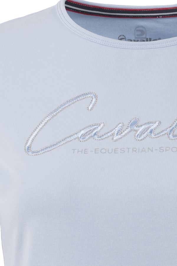t-shirt cavalnahal – sportig t-shirt i mjuk bomullsjersey för damer