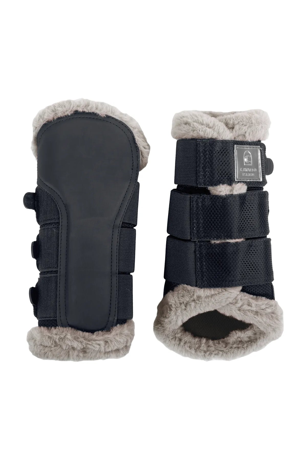 brushing boots CAVALJOCA-
with mesh, faux leather, faux fur