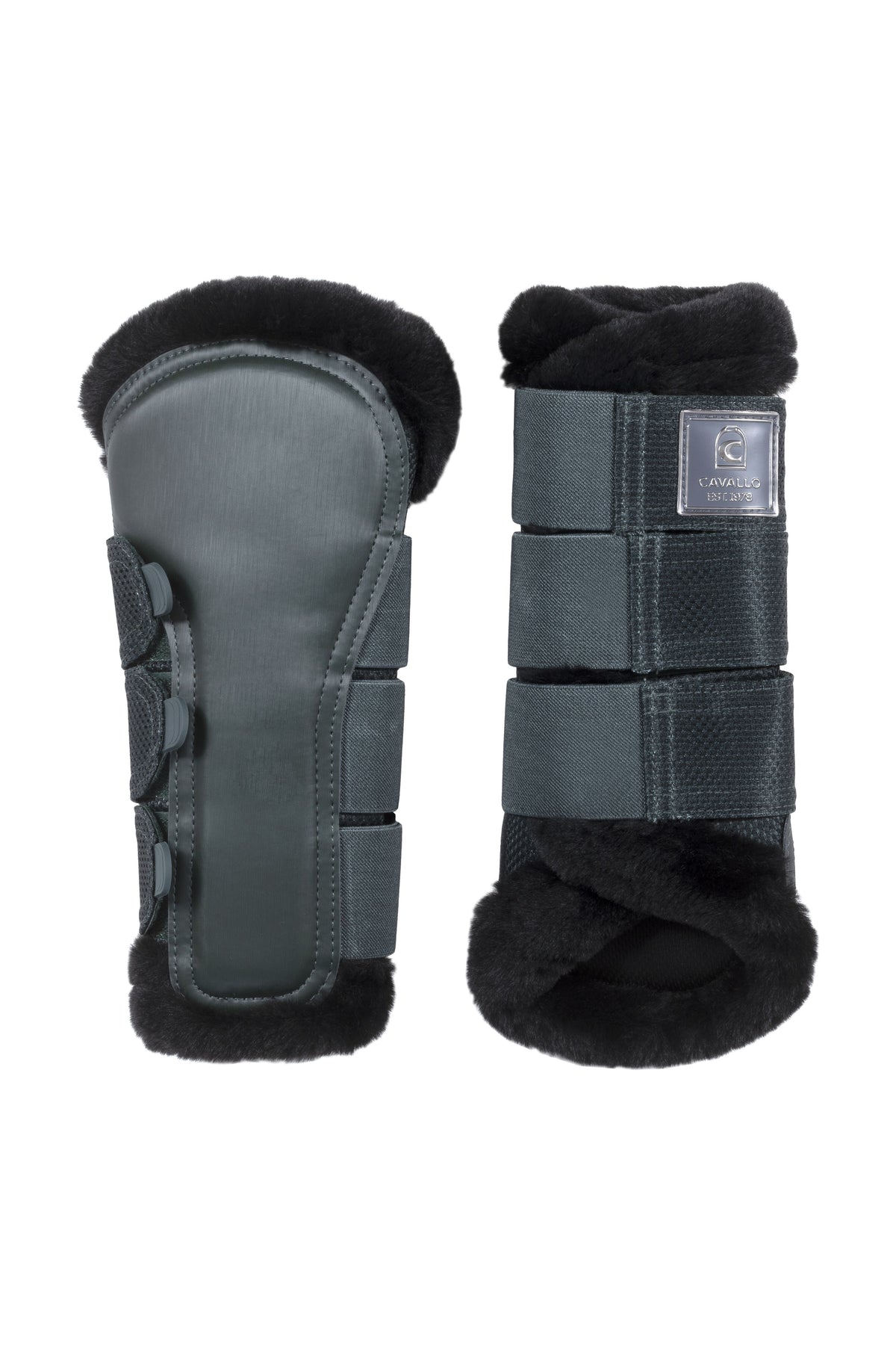 brushing boots CAVALJOCA-
with mesh, faux leather, faux fur
