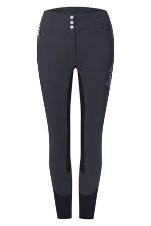 Elegant breeches with an extra wide waistband and three buttons