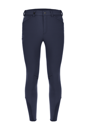 Sportive, chic breeches with flap pockets at the back