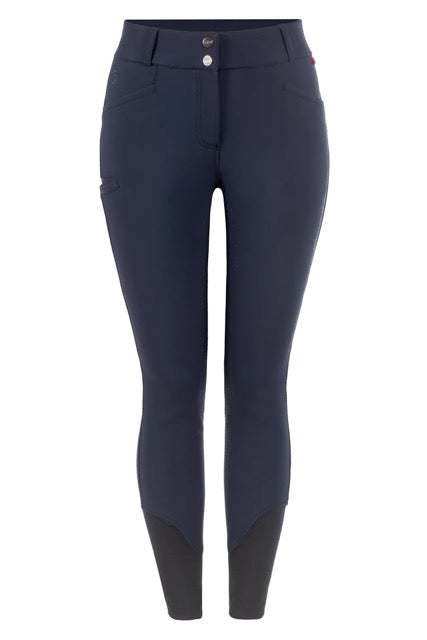 breeches CAVALCHARLET X GRIP CAVAGRIP® silicone full seat, light summer softshell, phone pocket