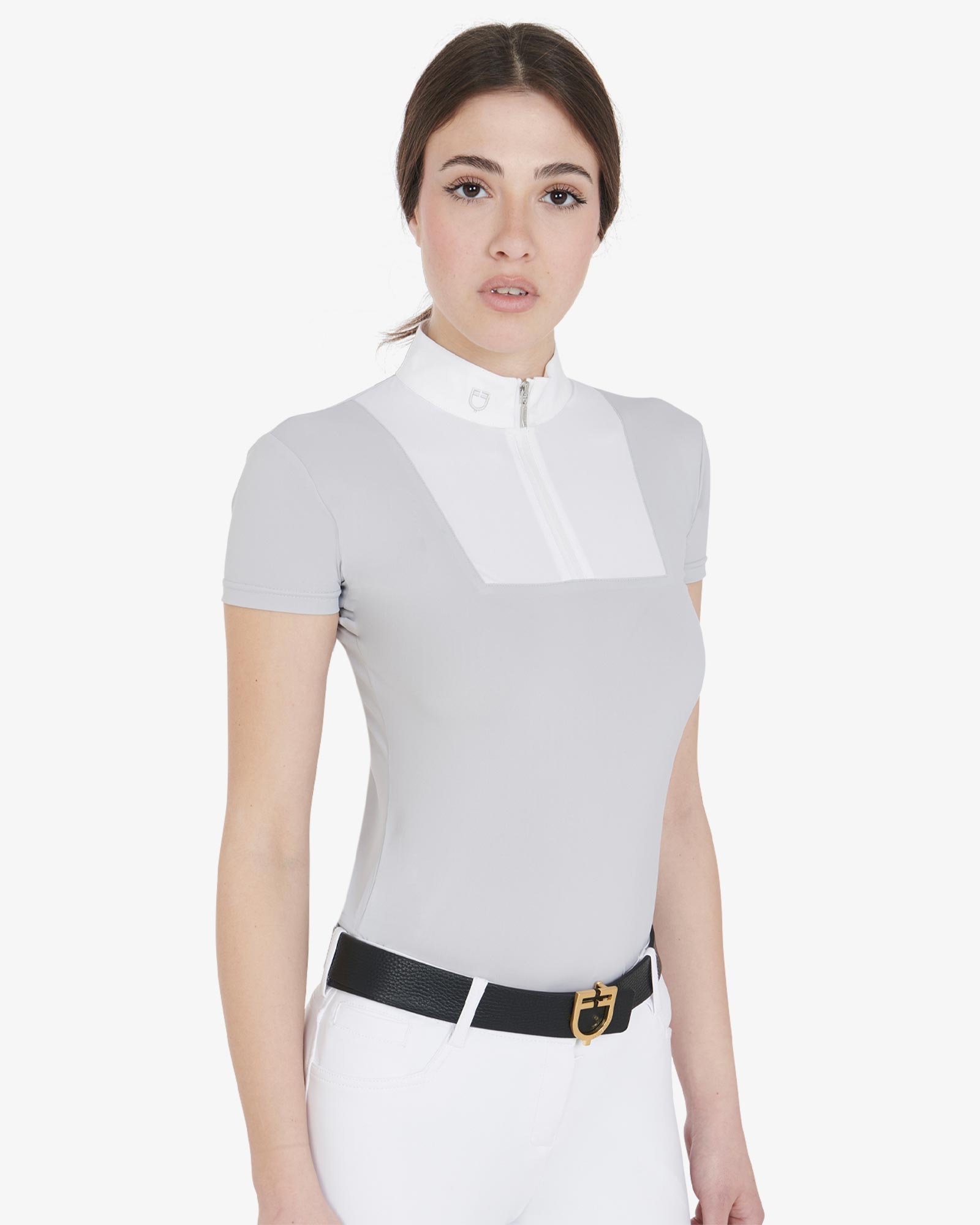 women's short-sleeved slim fit competition polo shirt