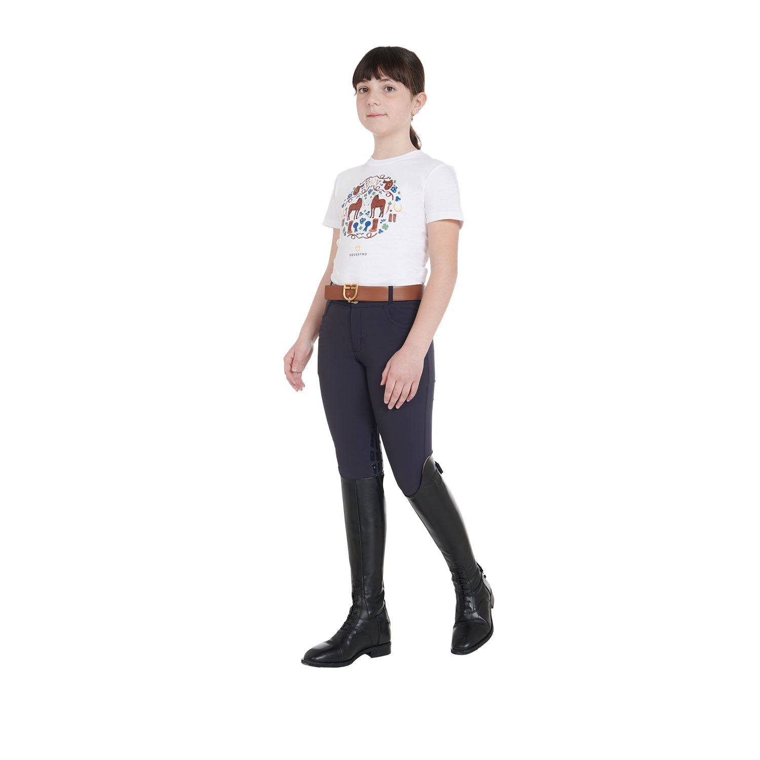 Kids' unisex breeches in technical fabric NAVY BLAZER (19-3923) / 14 YEARS