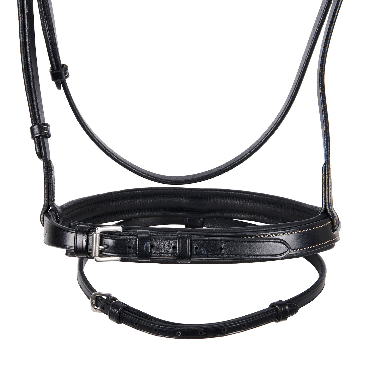 leather english bridle with embroideries