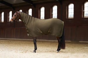 Fleeceblanket with neck IRHFundamental Olive green / 215