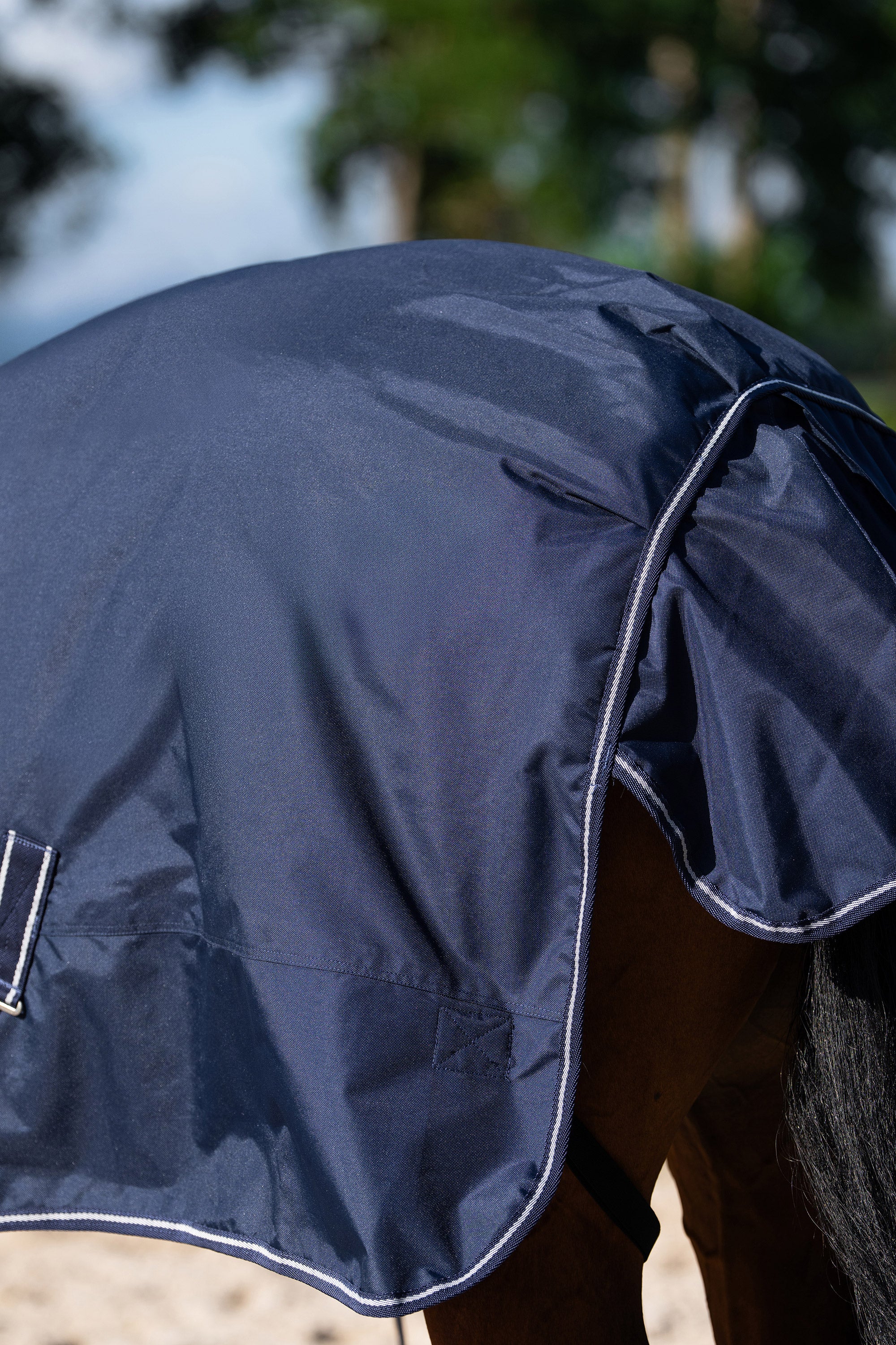 Outdoor blanket IRHBasic with high neck 400gr Navy / 175