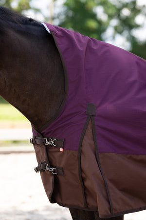 Outdoor blanket IRHCustomized with high neck 200gr Burgundy - Light Brown / 165