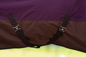 Outdoor blanket IRHCustomized with high neck 300gr Burgundy - Light Brown / 175