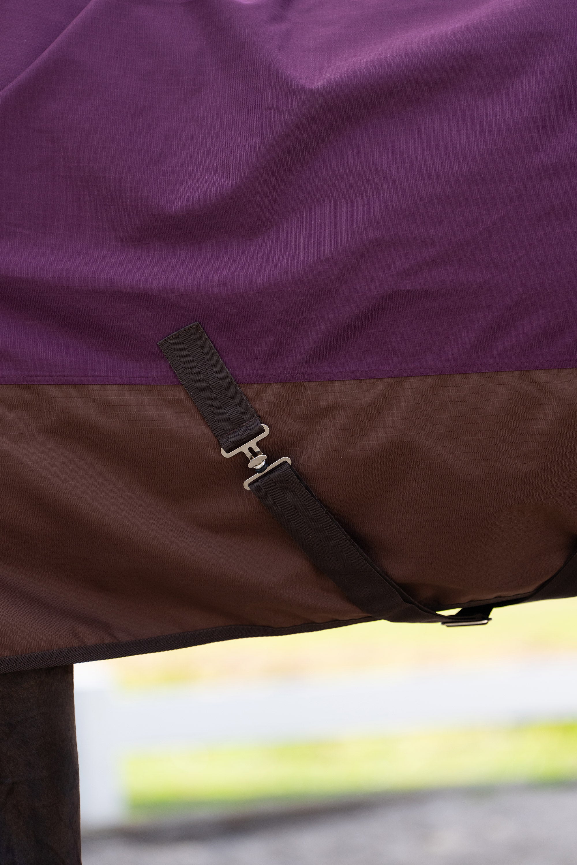 Outdoor blanket IRHCustomized with high neck 300gr Burgundy - Light Brown / 175