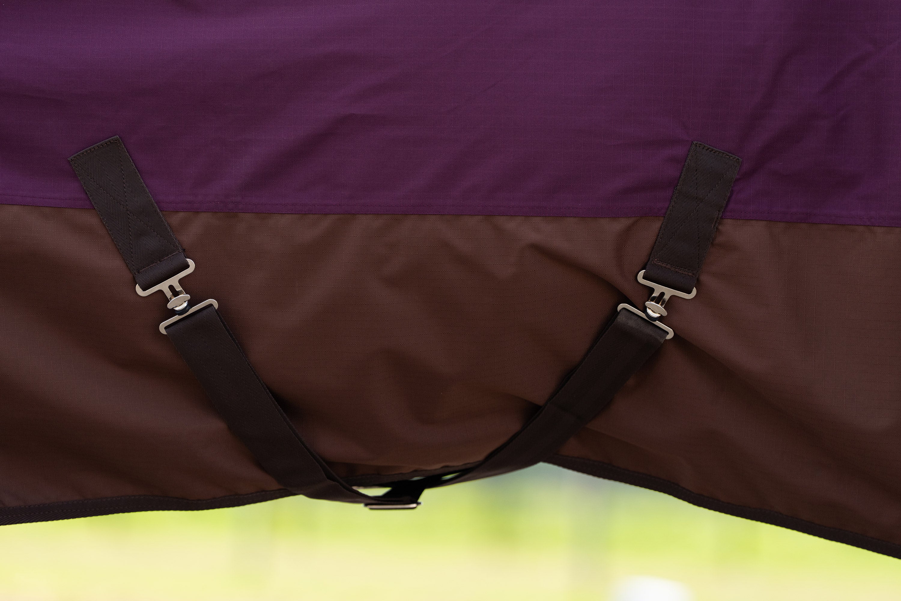Outdoor blanket IRHCustomized with high neck 400gr Burgundy - Light Brown / 195