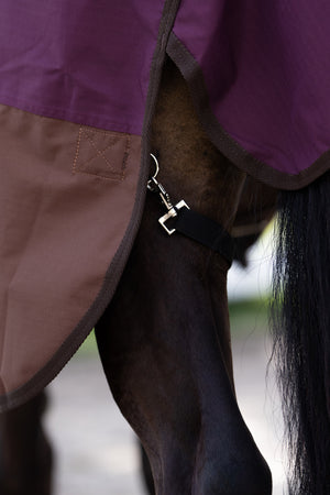 Outdoor blanket IRHCustomized with high neck 400gr Burgundy - Light Brown / 195