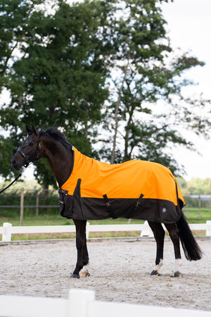 Outdoor blanket IRHCustomized with high neck Summer Orange-Dark Brown / 165