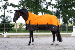 Outdoor blanket IRHCustomized with high neck Summer Orange-Dark Brown / 165