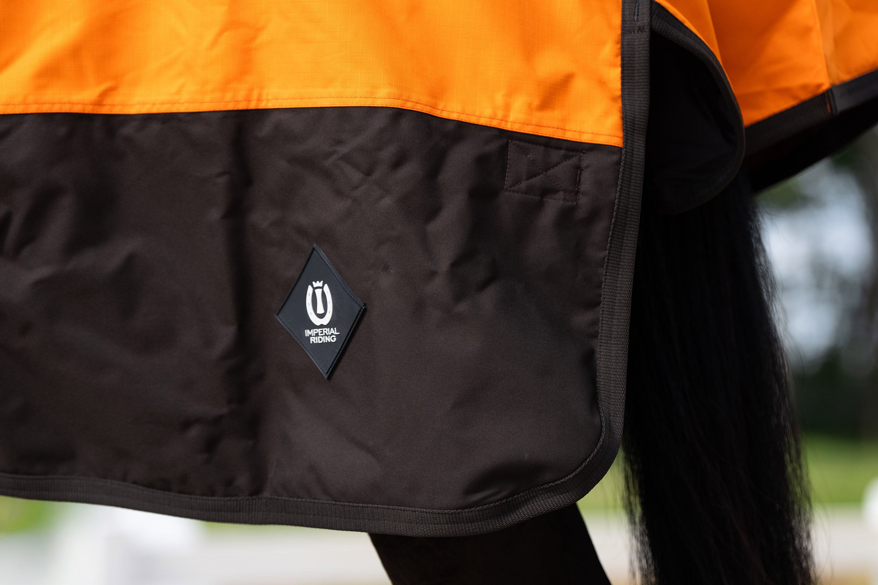 Outdoor blanket IRHCustomized with high neck Summer Orange-Dark Brown / 165