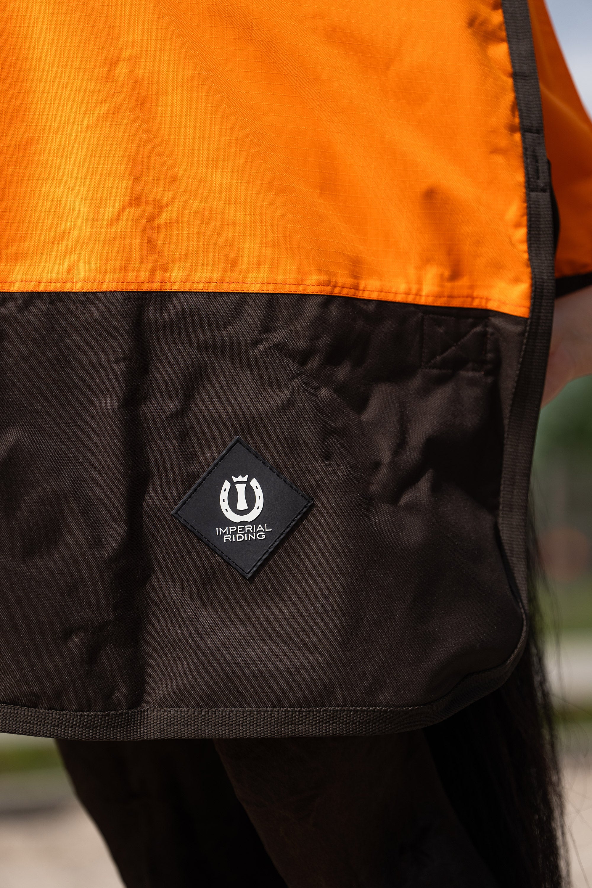 Outdoor blanket IRHCustomized with high neck Summer Orange-Dark Brown / 165