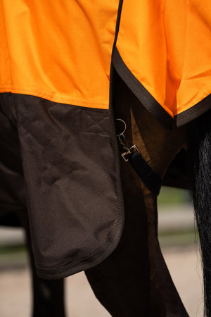 Outdoor blanket IRHCustomized with high neck Summer Orange-Dark Brown / 165