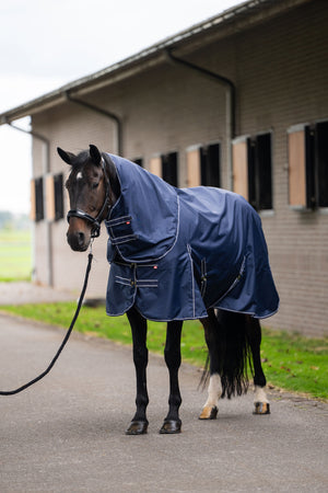 Outdoor blanket IRHBasic with detachable neck Summer Navy / 195