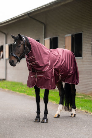 Outdoor blanket IRHBasic with detachable neck Fleece Deep Red / 195