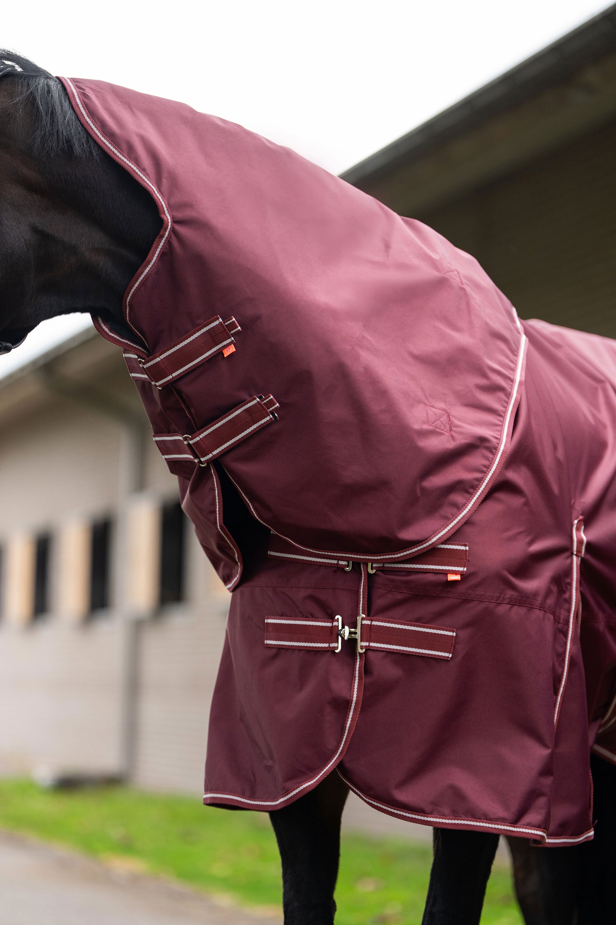 Outdoor blanket IRHBasic with detachable neck 300gr Deep Red / 165