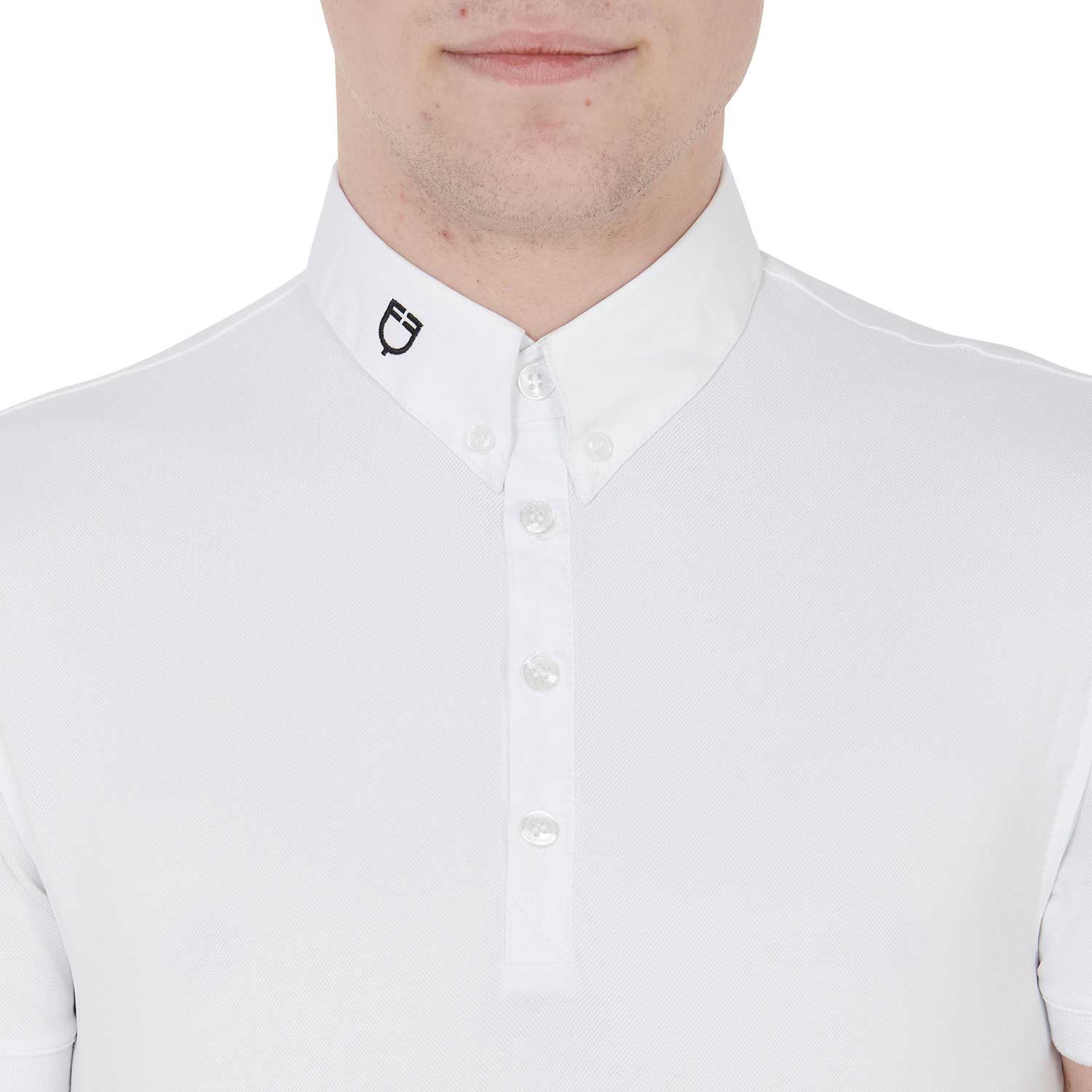 POLO UOMO MANICA CORTA TESSUTO TECNICO MODELLO "HUNT" white / L