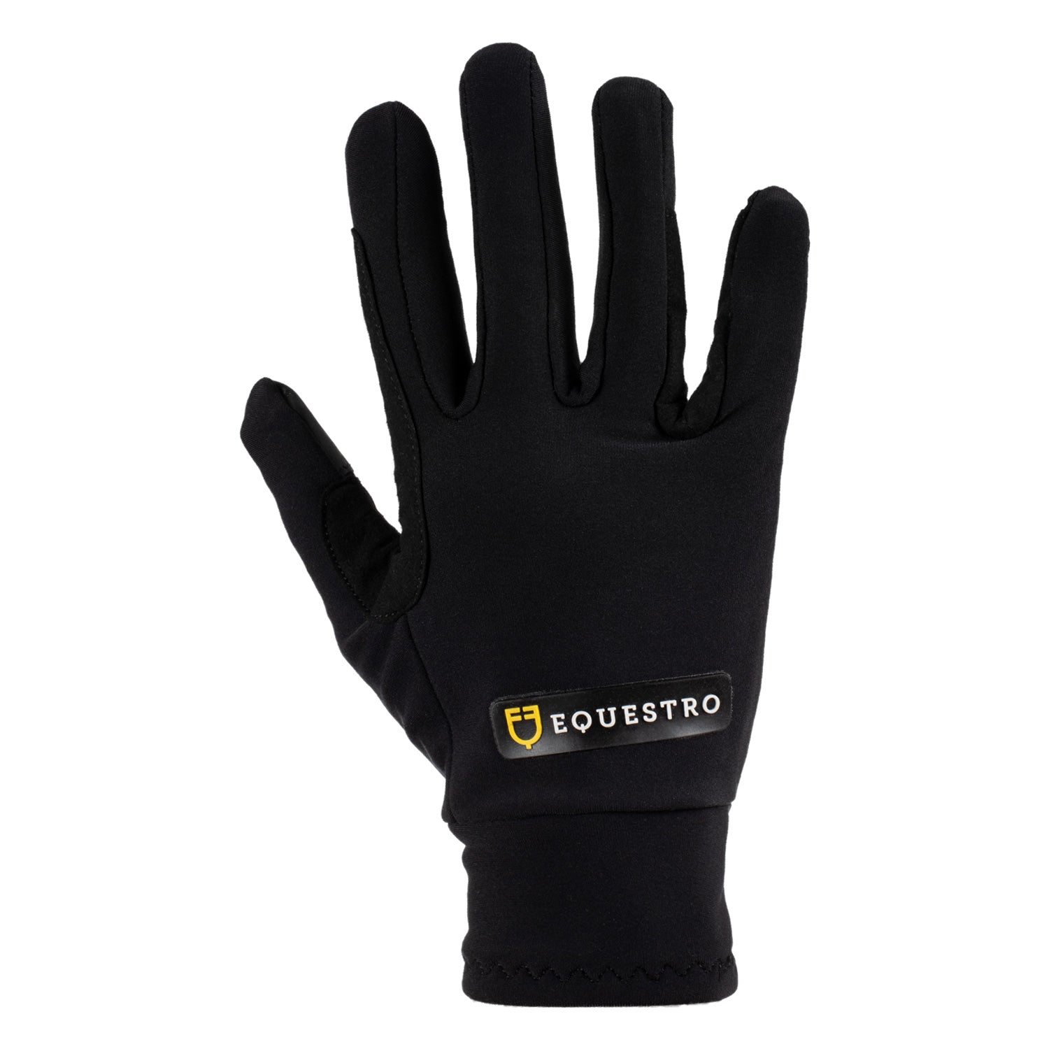 Unisex gloves in fleece fabric BLACK / XXS