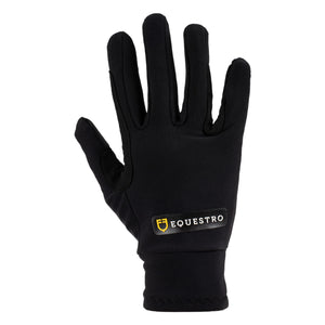 Unisex gloves in fleece fabric BLACK / L