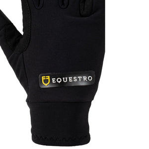 Unisex gloves in fleece fabric BLACK / L