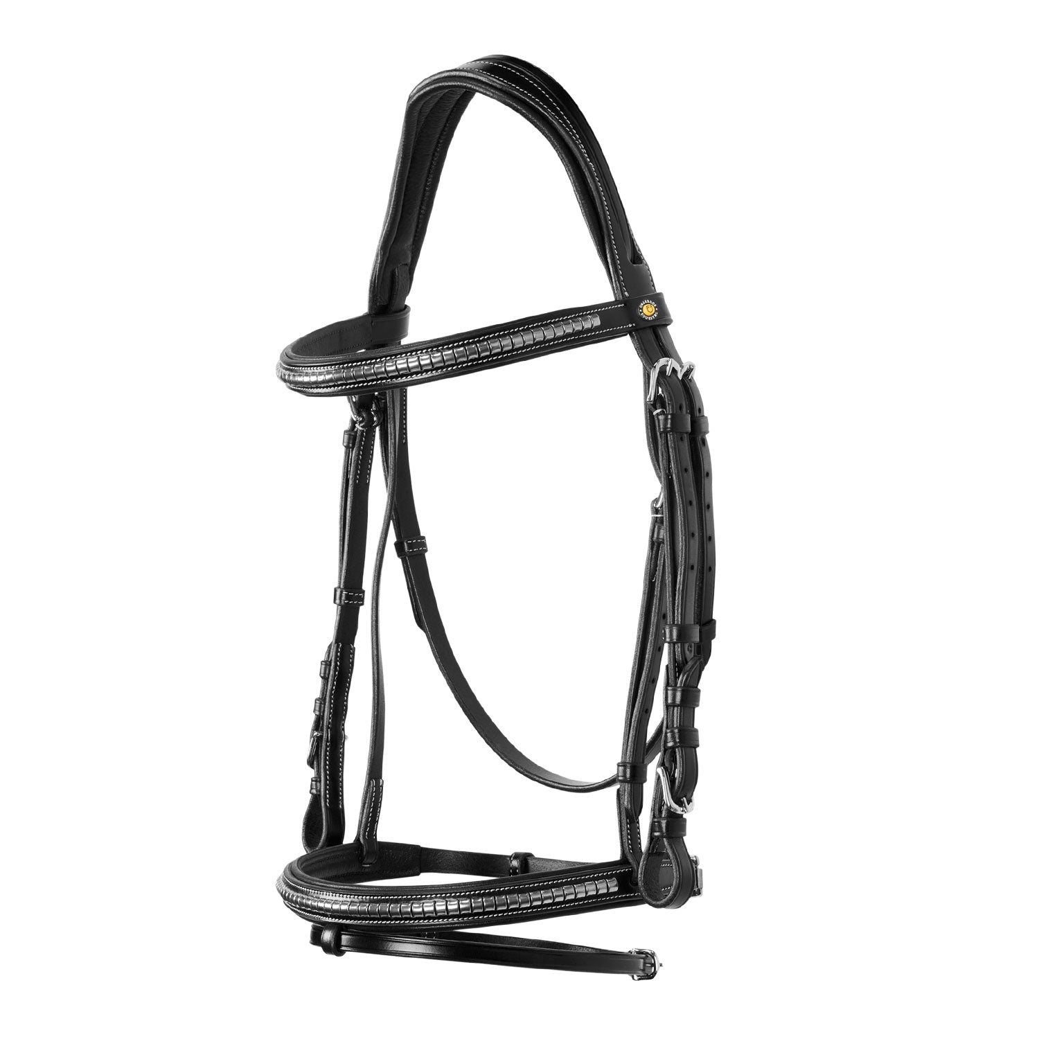 English Headboard In Np Clicher Leather Black / Ponny