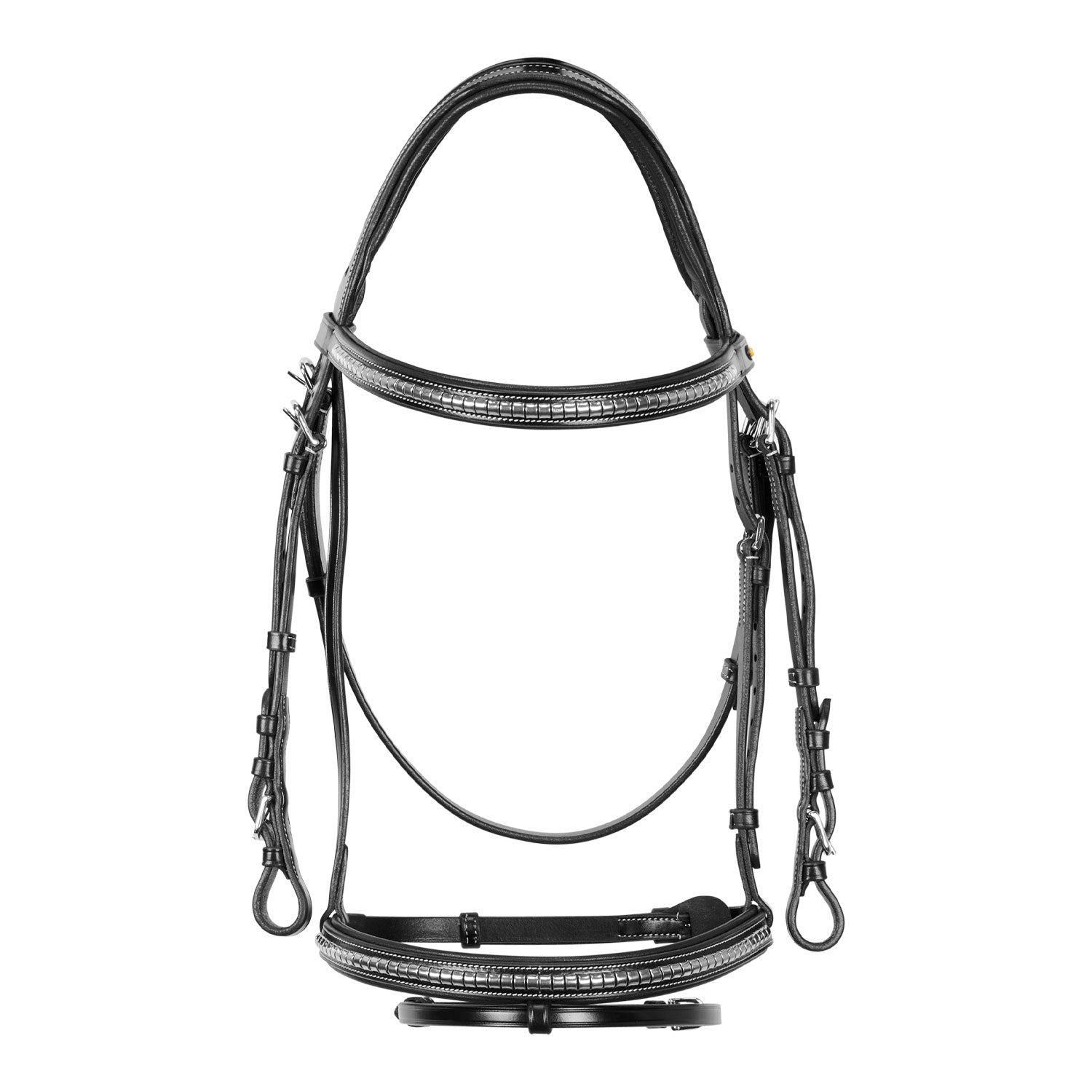 English Headboard In Np Clicher Leather Black / Ponny