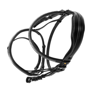 English Headboard In Np Clicher Leather Black / Ponny