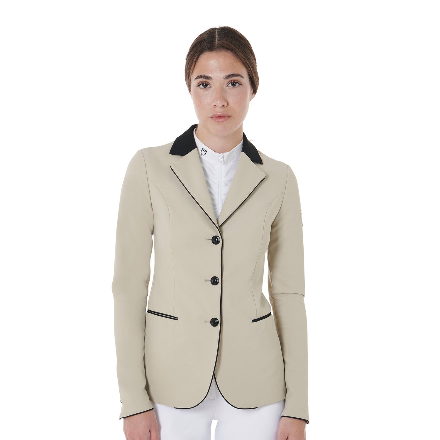 Women's three-button competition jacket OXFORD TAN (15-1306) / XS
