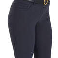 Women's slim fit grip breeches with logo NAVY BLAZER (19-3923) / 36