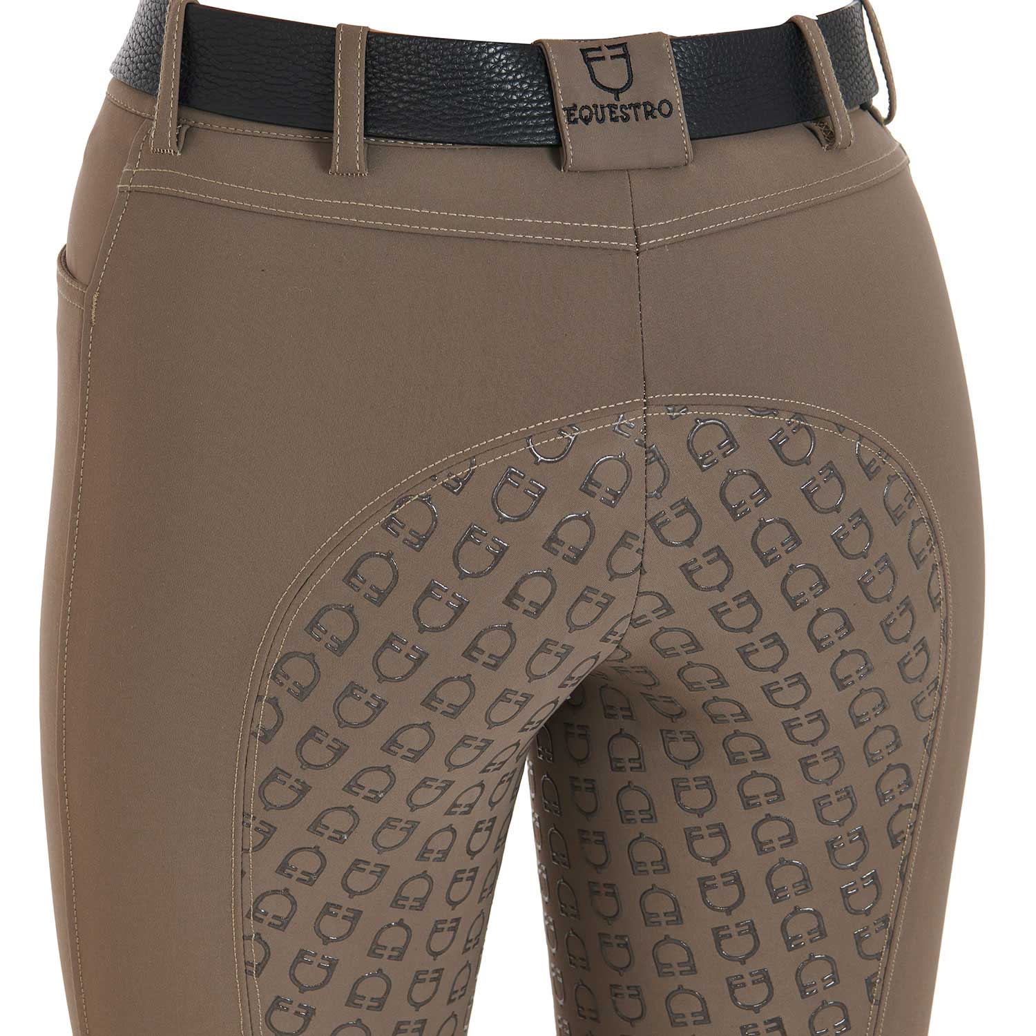 Women's full grip slim fit breeches WALNUT (18-1112) / 36