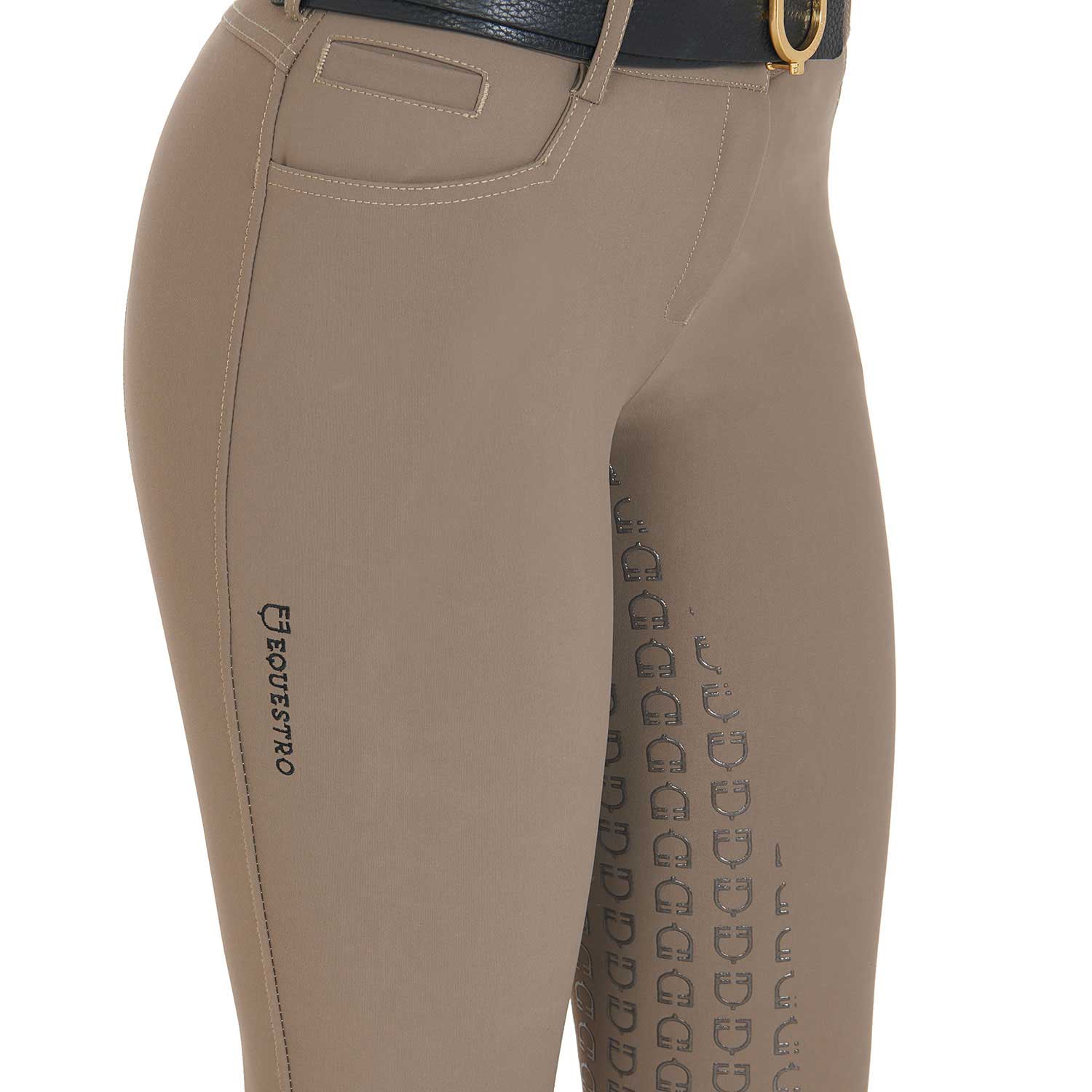Women's full grip slim fit breeches WALNUT (18-1112) / 36