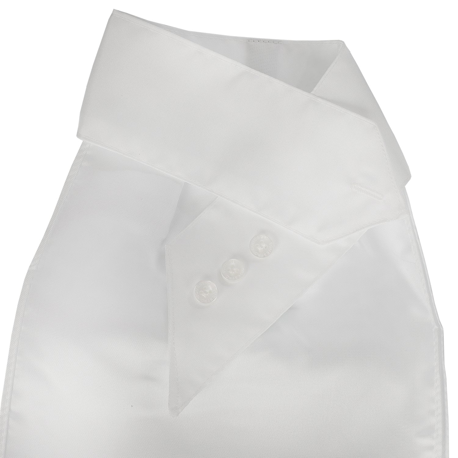 Competition plastron with embroidered logo