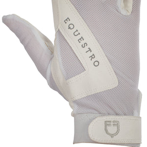 GUANTO EQUESTRO MODELLO SUNNY white / L