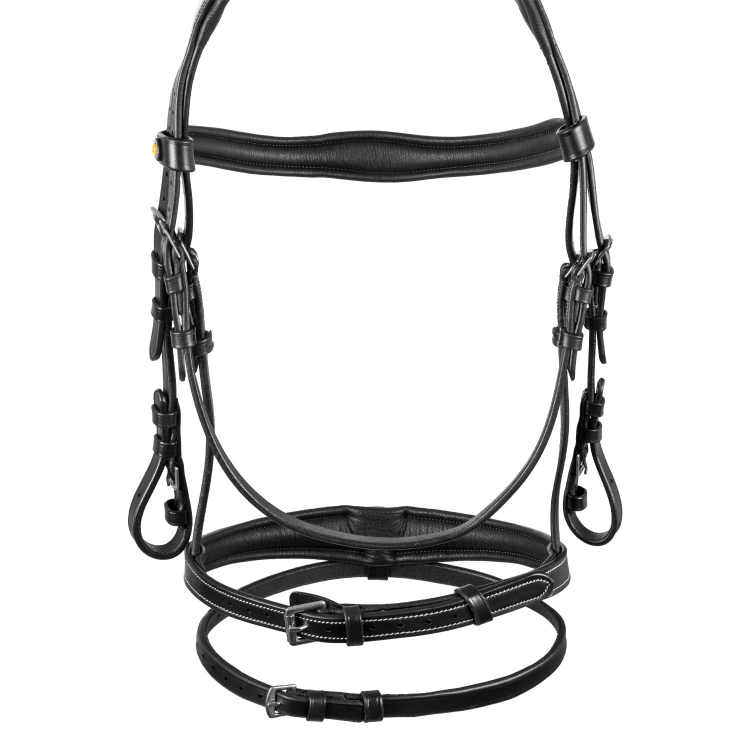 Bridle In Soft Stitched Leather black / Cob