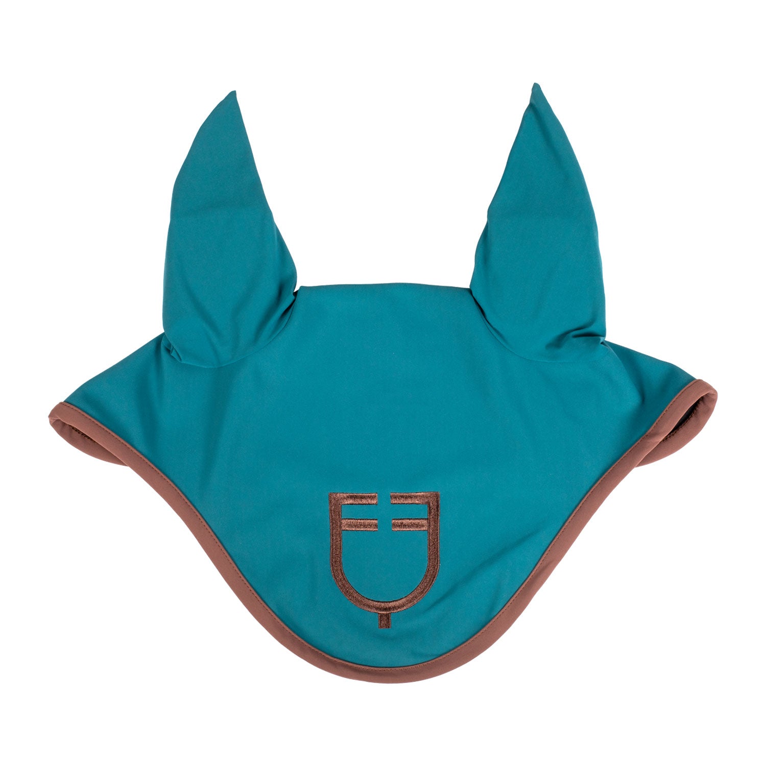 Wave Quilting fly veil in technical fabric BLUE CORAL (19-4526) / MARRON (18-1415) / FULL