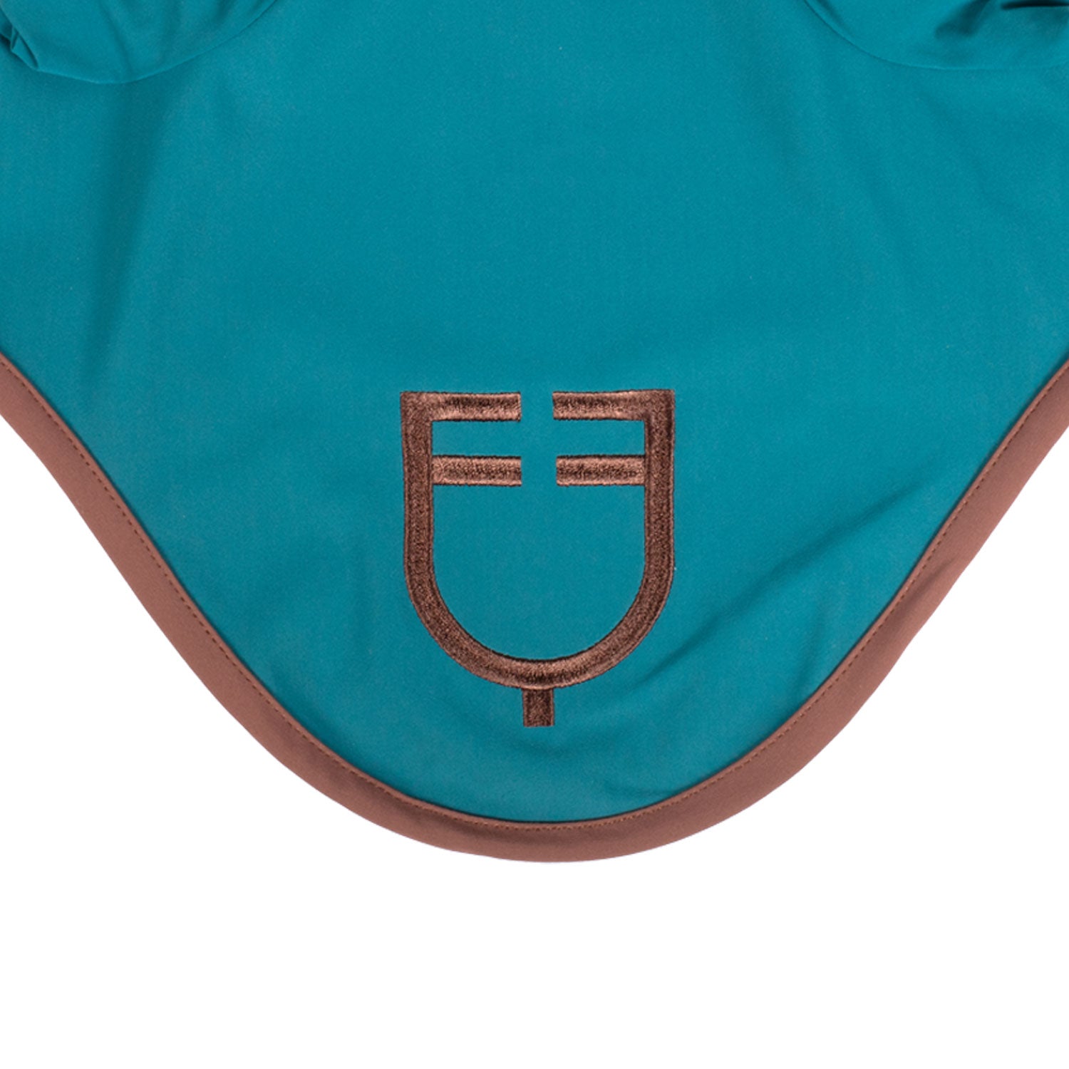 Wave Quilting fly veil in technical fabric BLUE CORAL (19-4526) / MARRON (18-1415) / FULL