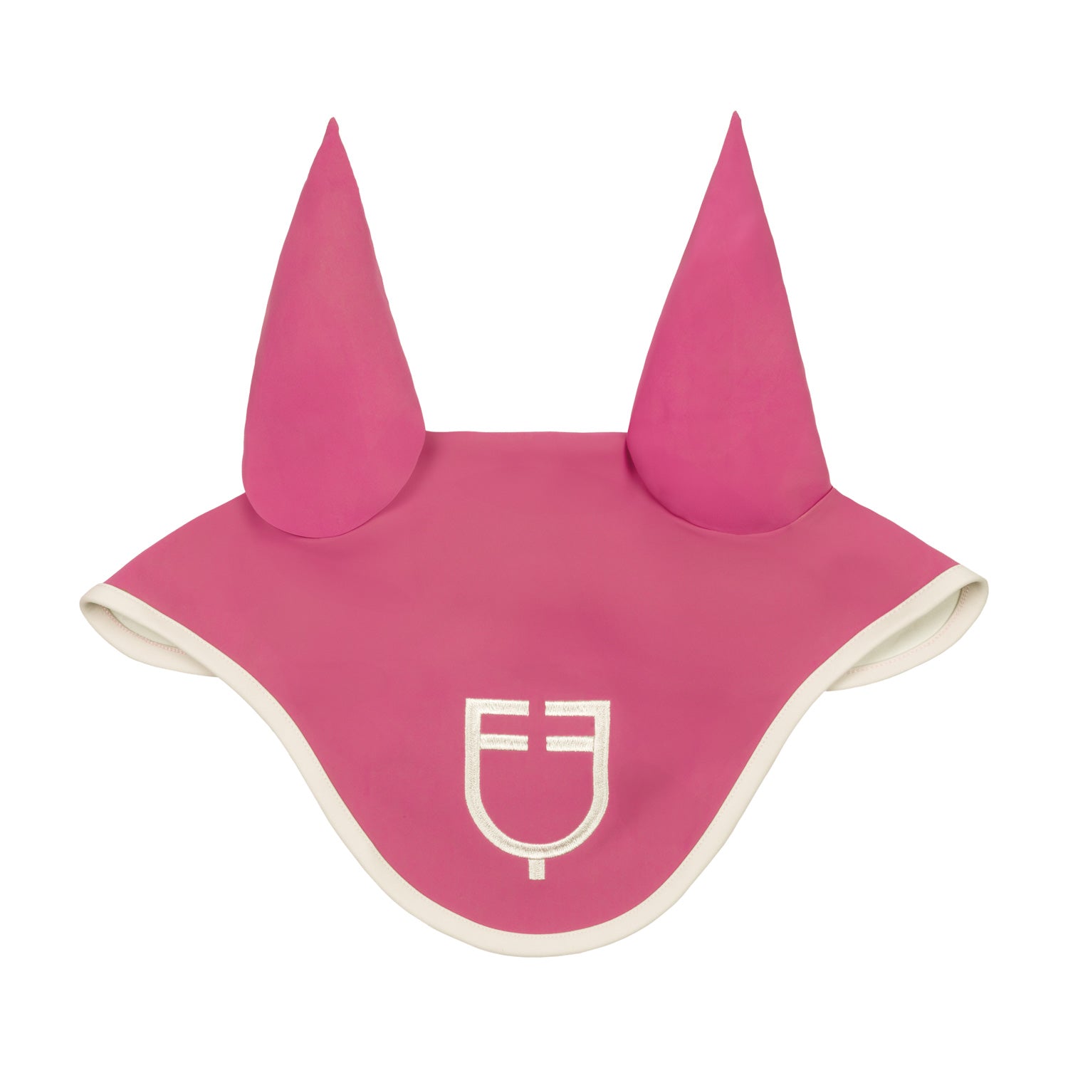 Wave Quilting fly veil in technical fabric CHATEAU ROSE (17-2120) / ANTIQUE WHITE (11-0105) / FULL