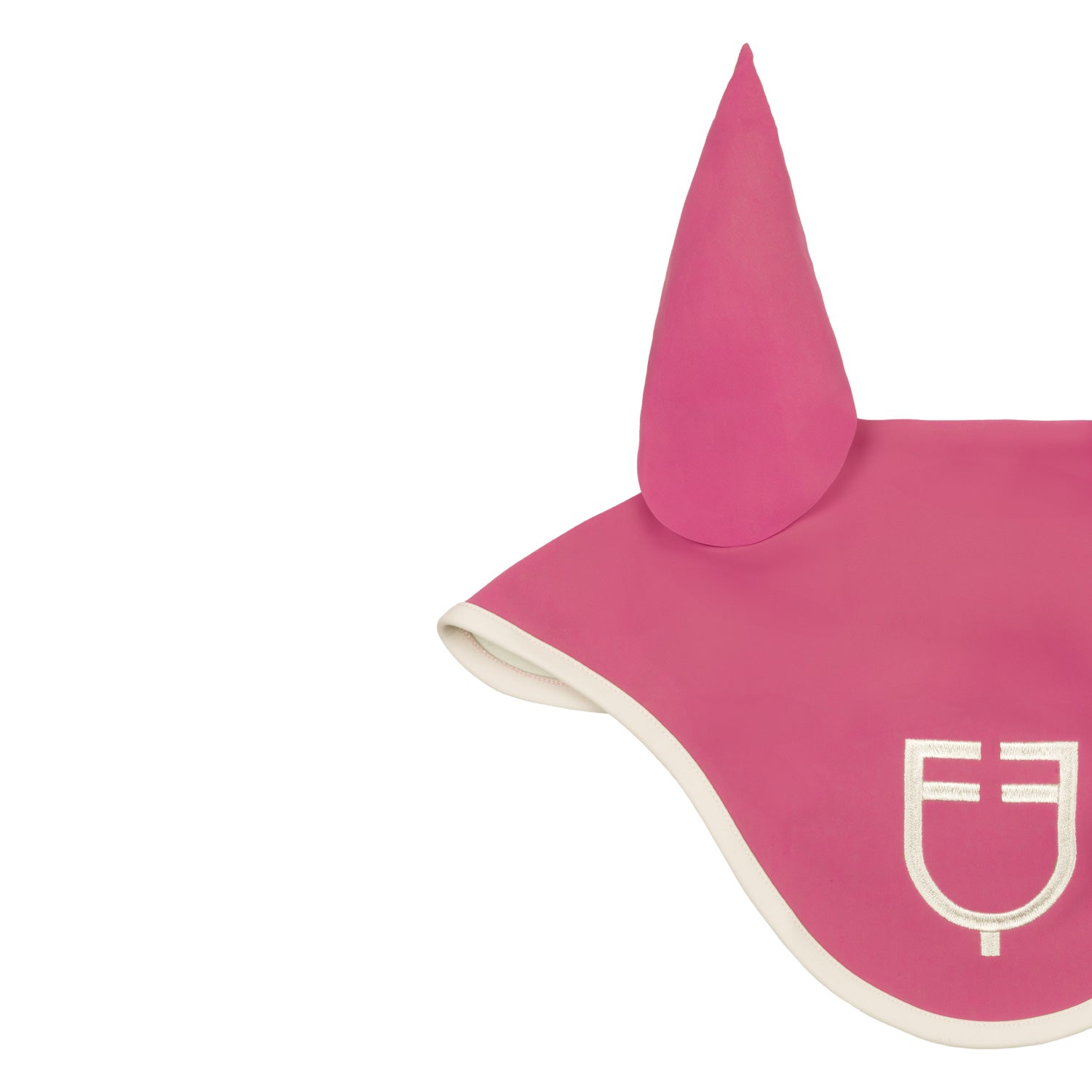 Wave Quilting fly veil in technical fabric CHATEAU ROSE (17-2120) / ANTIQUE WHITE (11-0105) / FULL