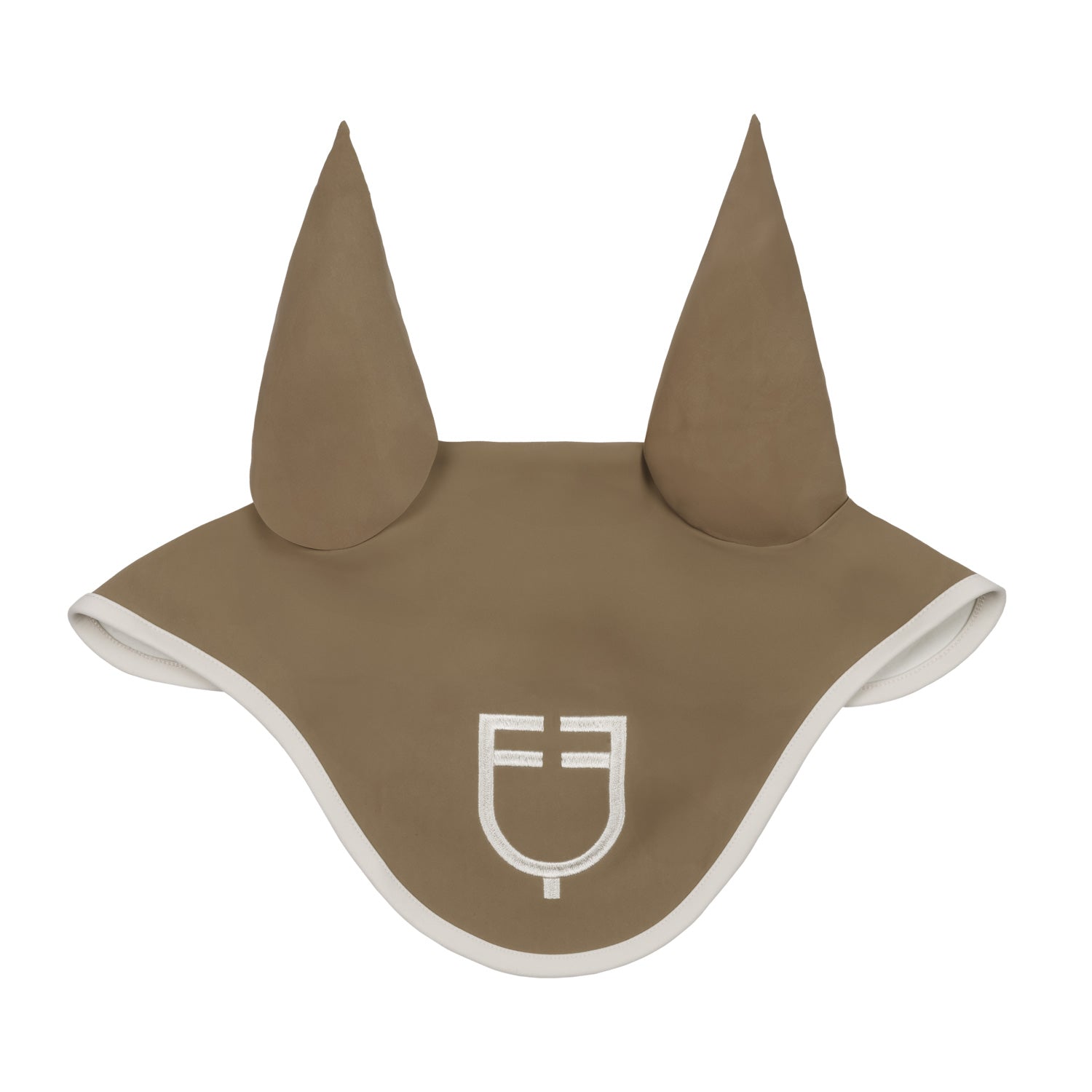 Wave Quilting fly veil in technical fabric WALNUT (18-1112) / ANTIQUE WHITE (11-0105) / FULL