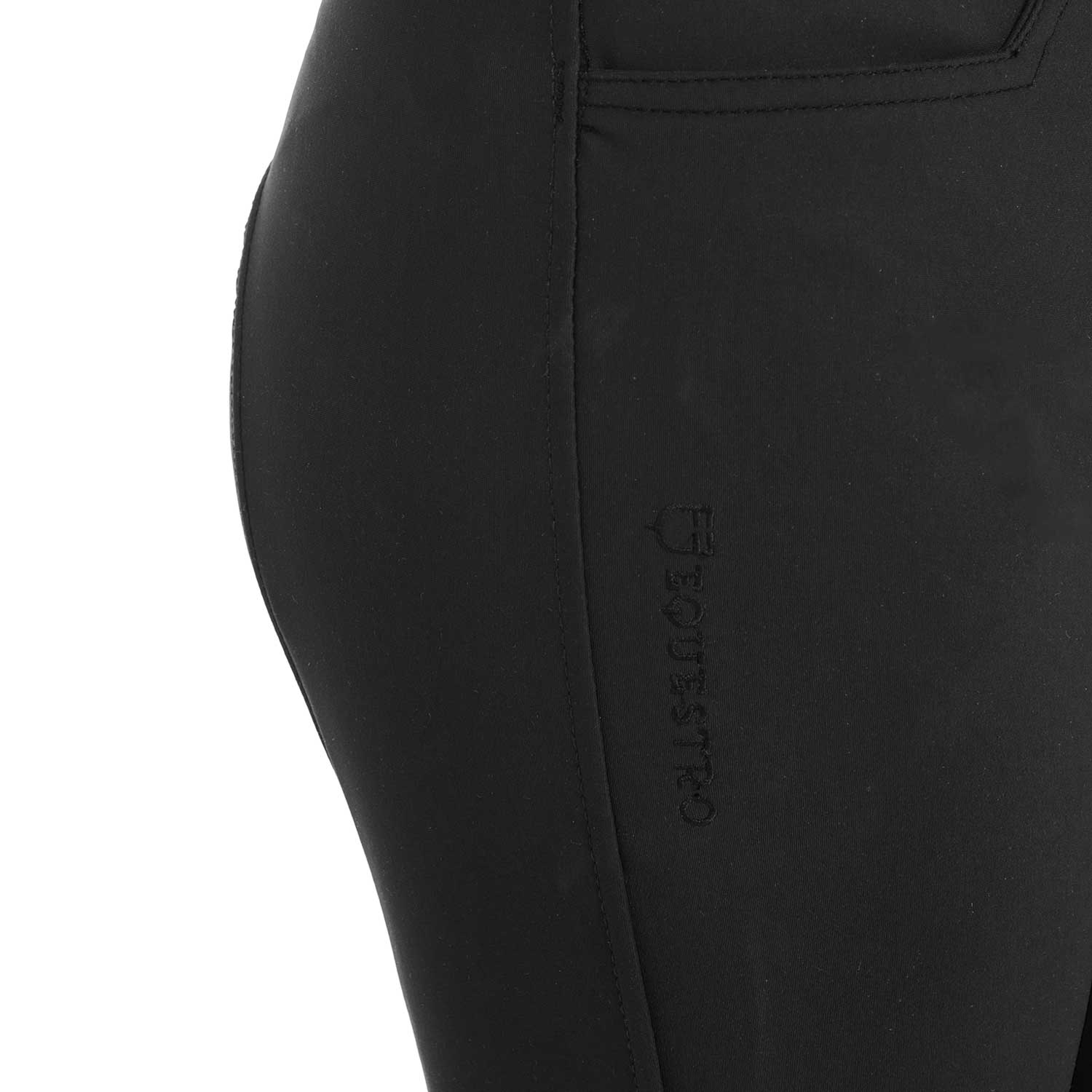 Kids' unisex slim fit breeches BLACK / 10 YEARS