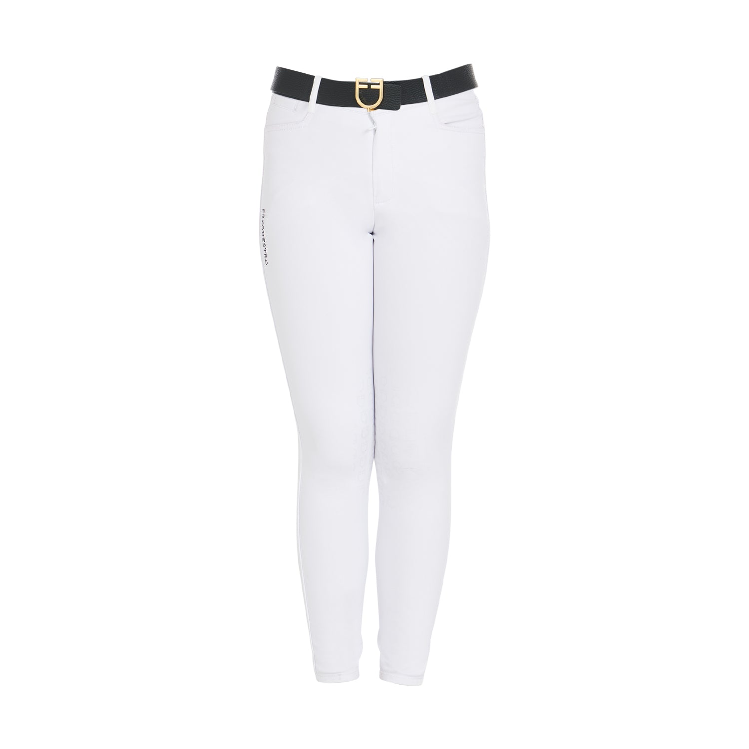 Kids' unisex slim fit breeches WHITE / 10 YEARS