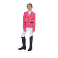 Girls' three-button competition jacket perforated fabric