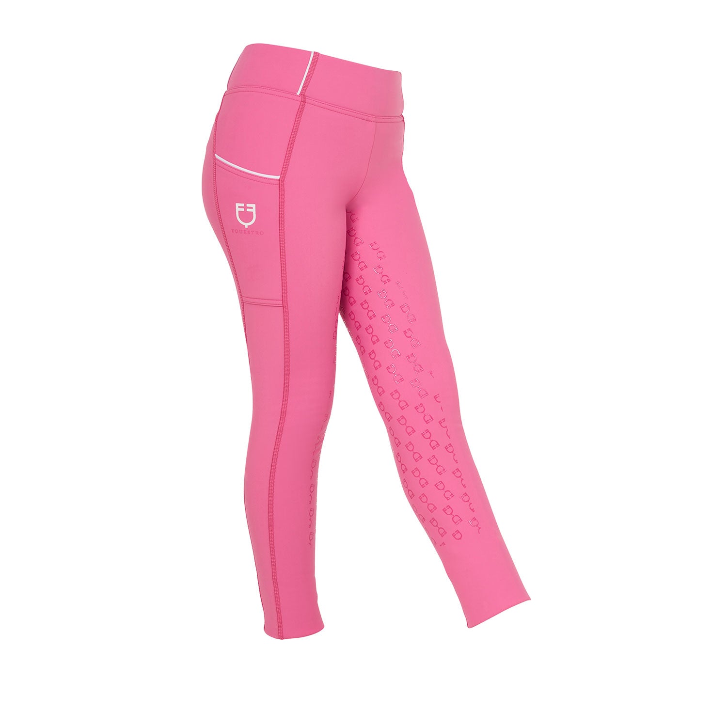 Girls' fleece lining leggings CHATEAU ROSE / 8 YEARS